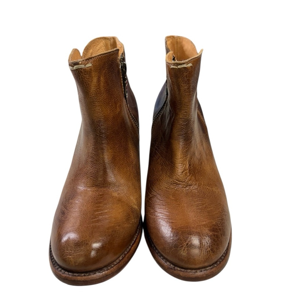 BED|STU Yell Rustic Brown Leather Ankle Booties Size 9.5 - Picture 2 of 10